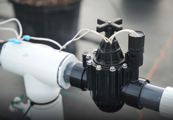 Irrigation control valve and PVC pipe connection for agricultural water system — Pierson Supply irrigation components